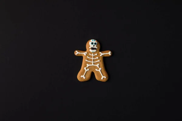 Galleta esqueleto de Halloween - foto de stock
