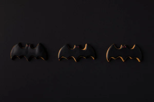 Halloween bat cookies — Stock Photo