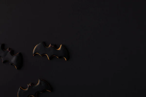 Cookies de chauve-souris Halloween — Photo de stock