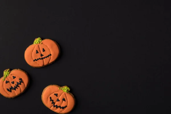 Biscoitos de abóbora halloween — Fotografia de Stock