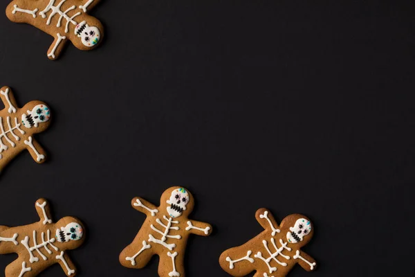 Galletas esqueleto de Halloween - foto de stock