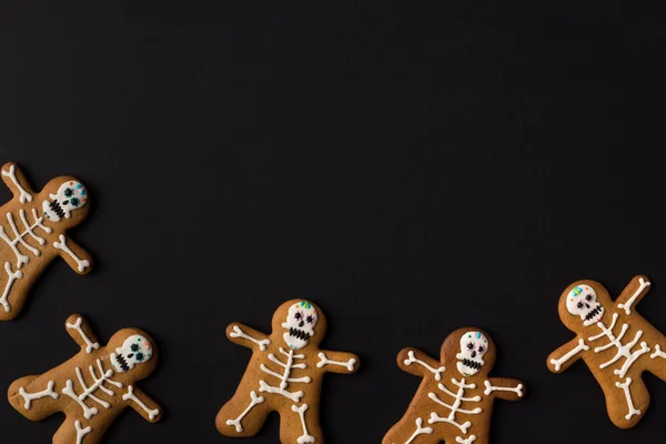 Halloween skeleton cookies — стоковое фото