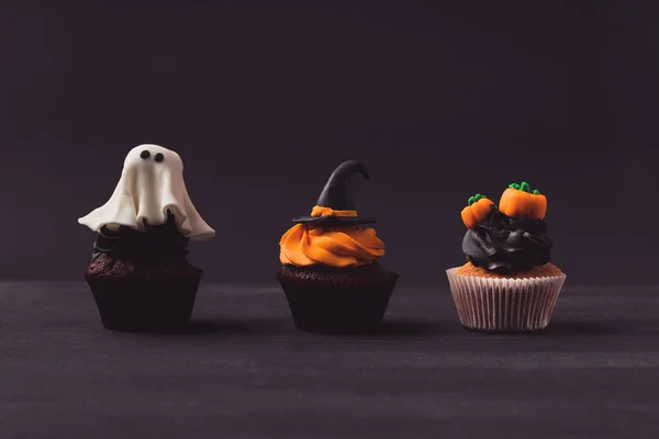 Cupcakes traditionnels d'Halloween — Photo de stock