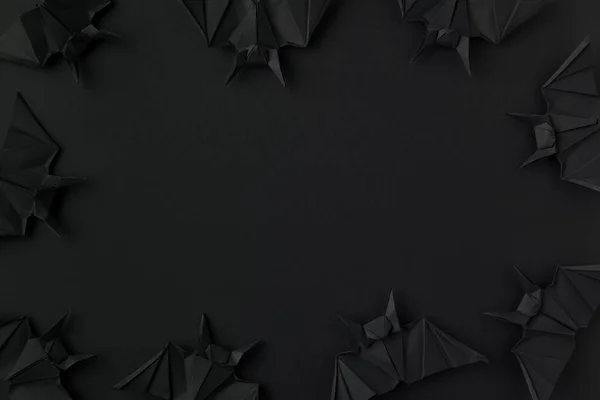 Murciélagos espeluznantes de origami - foto de stock
