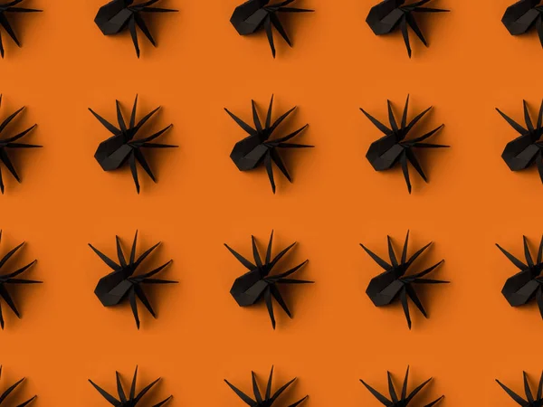Хэллоуин текстура с пауками — стоковое фото