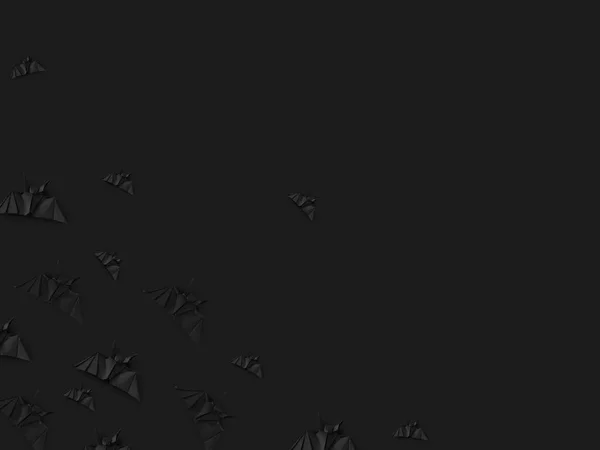 Black origami bats — Stock Photo
