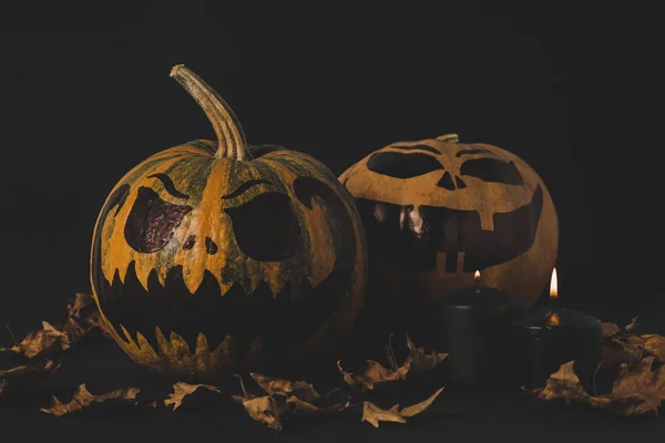 Abóboras para a celebração de Halloween — Fotografia de Stock