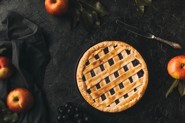 Tarte aux pommes maison — Photo de stock