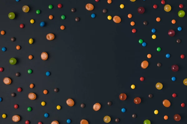 Colorful halloween candies — Stock Photo