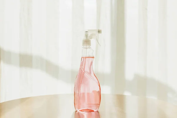 Bottle of cleaning fluid — Stock Photo