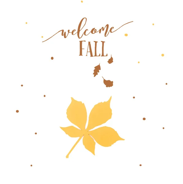 Herbstliches Kastanienblatt — Stockfoto
