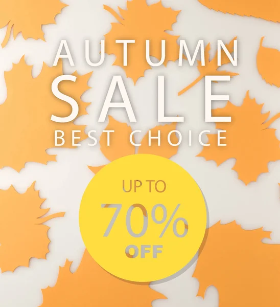 Autumn sale concept — Stock Photo