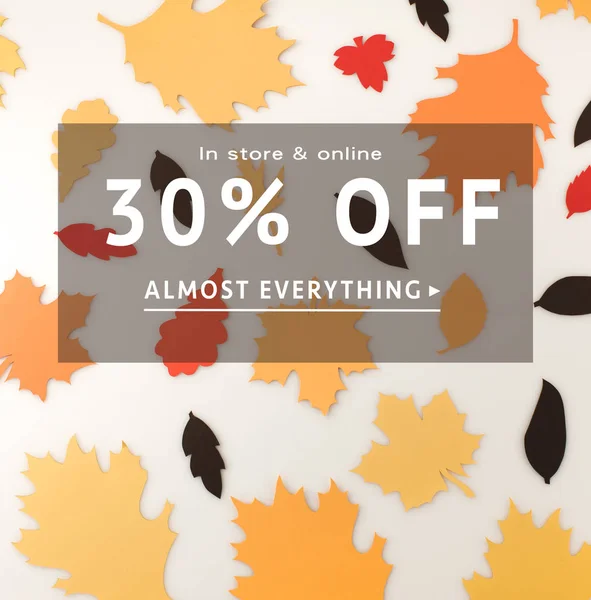 Autumn sale concept — Stock Photo