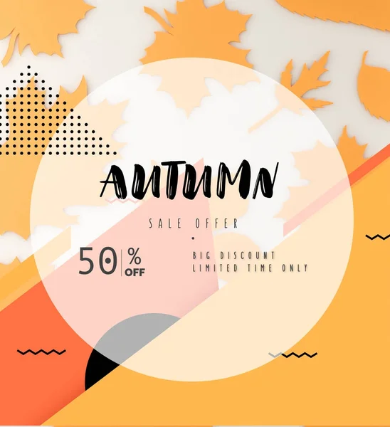 Autumn sale concept — Stock Photo