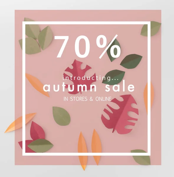 Concepto de venta de otoño - foto de stock
