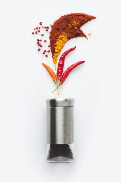 Creative spices composition — Stock Photo