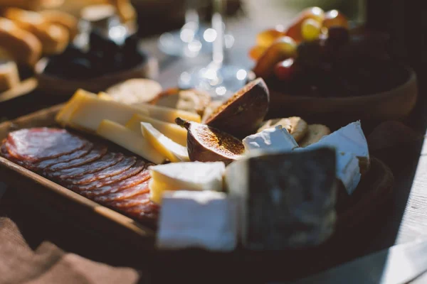 Various presented snacks — Stock Photo