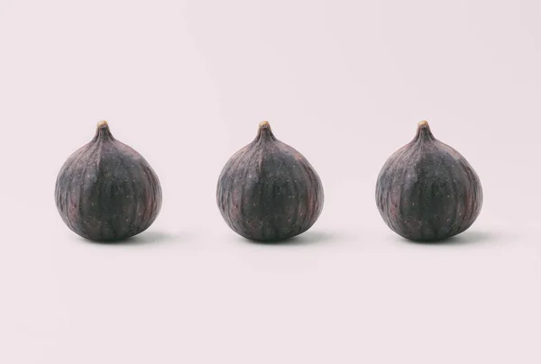 Figues fraîches en rangée — Photo de stock