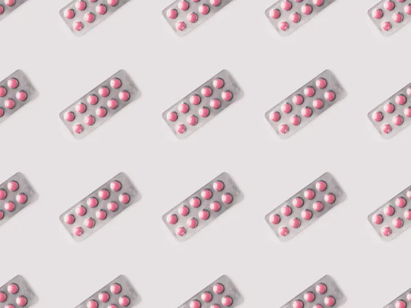 Блістерні пакети з таблетками — стокове фото