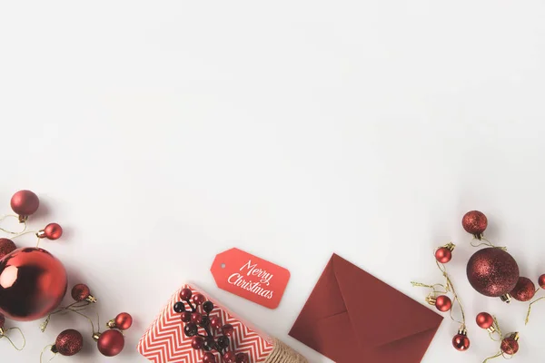 Red christmas decorations — Stock Photo