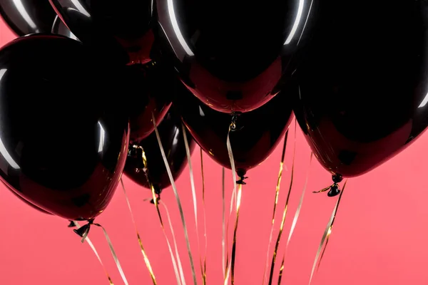 Pack of black balloons — Stock Photo