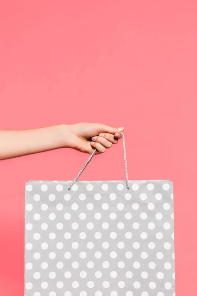 Person holding shopping bag — Stock Photo