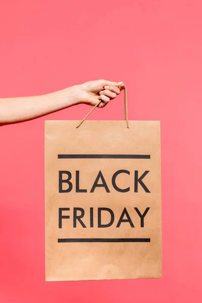 Person holding shopping bag — Stock Photo