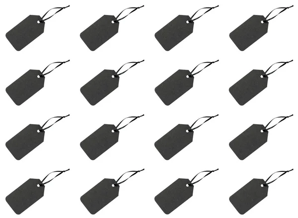 Пустые черные этикетки — стоковое фото