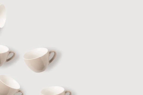 Tazas de café vacías - foto de stock