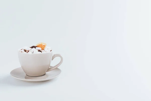 Cup of aromatic hot cacao — Stock Photo