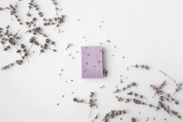 Sabão de lavanda — Fotografia de Stock