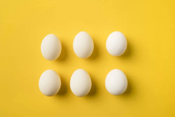 Six Chicken eggs — Stock Photo