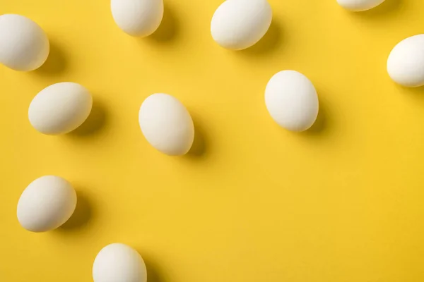 Scattered Chicken eggs — Stock Photo