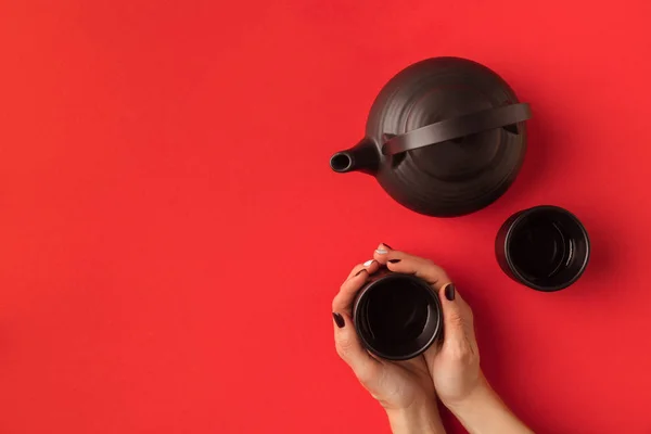 Oriental tea set — Stock Photo
