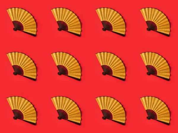 Oriental fans pattern — Stock Photo