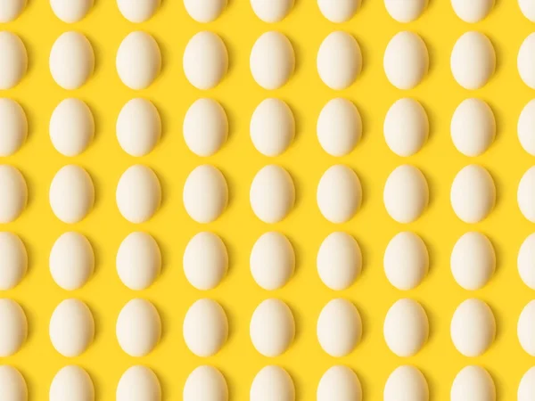 Unprocessed chicken eggs — Stock Photo