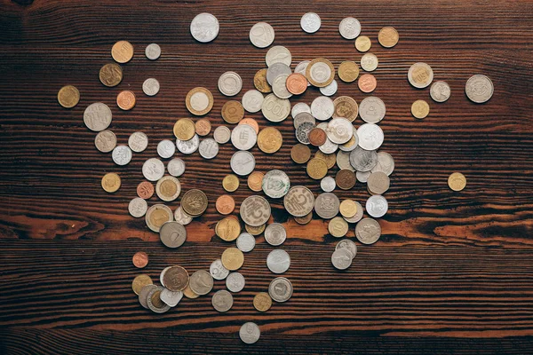 Colección de diferentes monedas — Stock Photo
