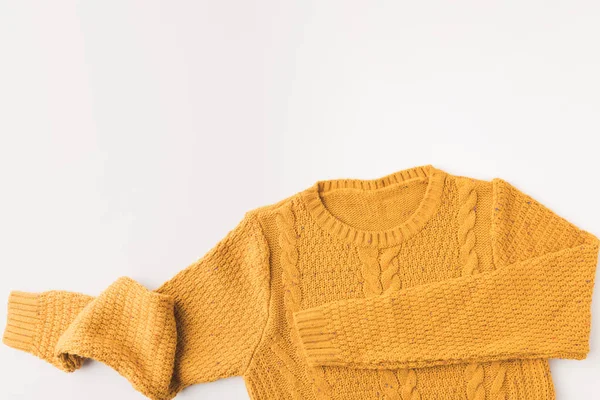 Warm yellow sweater — Stock Photo