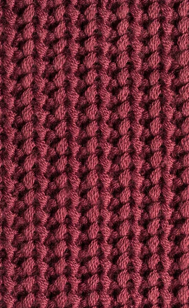 Gestrickter weinroter Pullover — Stockfoto