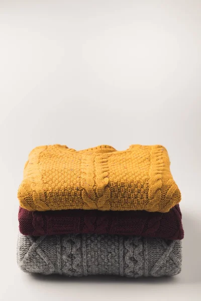 Warm cozy sweaters — Stock Photo