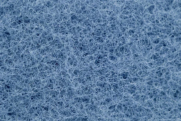 Texture de l'éponge de cuisine de lavage bleu — Photo de stock