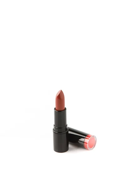 Single tube of lipstick isolated on white — Stock Photo