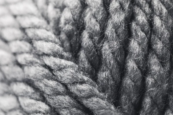 Close up view of grey yarn ball — Stock Photo