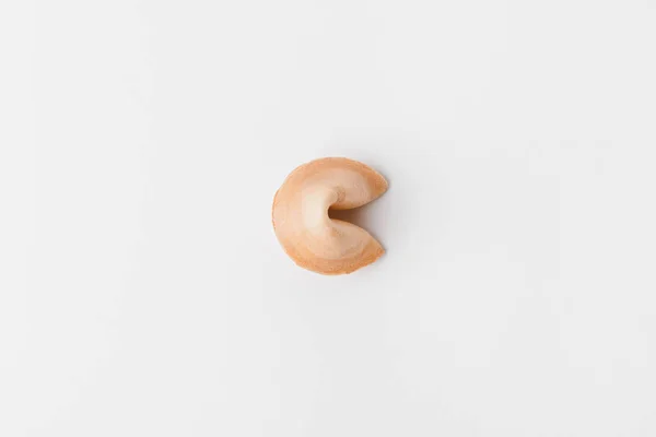Top view of chinese fortune cookie isolated on white — Stock Photo