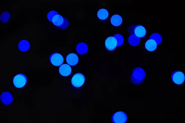 Abstrato bokeh azul na textura escura — Fotografia de Stock