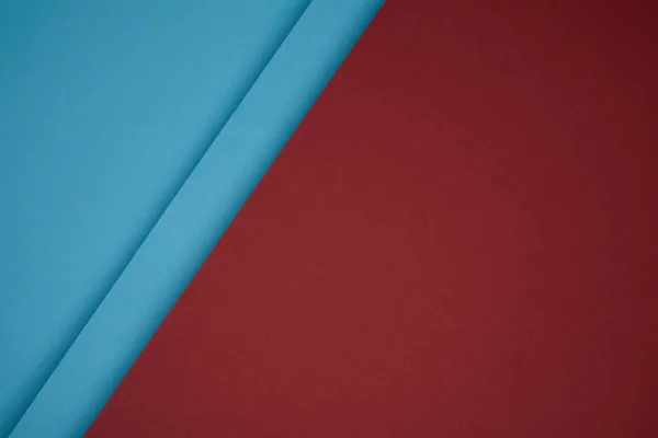 Vista de cerca del fondo geométrico de papel de color rojo y azul — Stock Photo