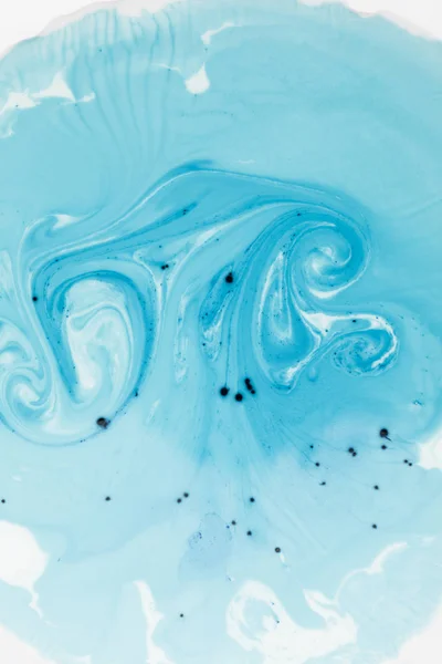 Fond bleu abstrait avec peinture ou encre — Photo de stock