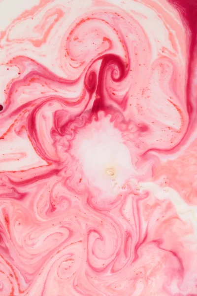 Fondo creativo abstracto con pintura rosa - foto de stock