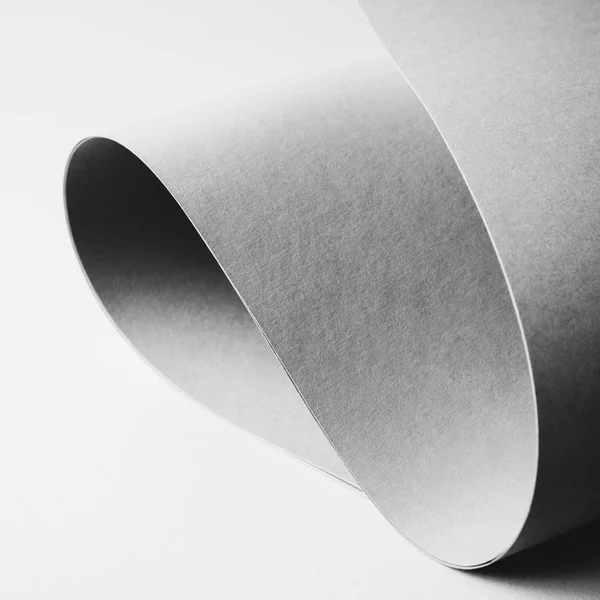 Vista de primer plano del fondo abstracto de papel texturizado gris — Stock Photo