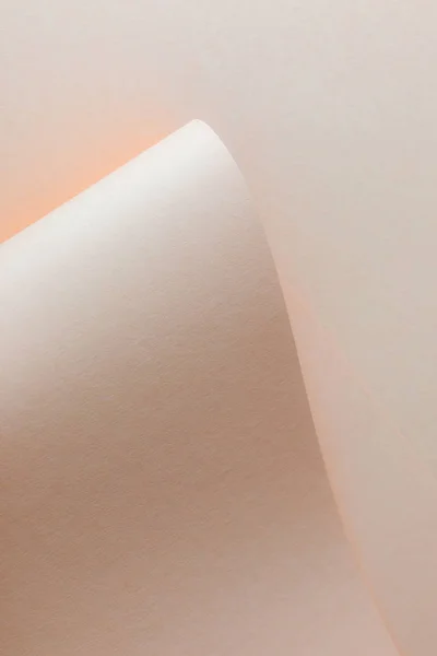 Feuille de papier beige tendre, beau fond abstrait — Photo de stock